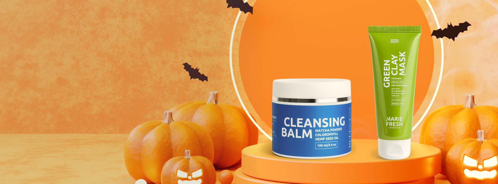 -20% for the "Green Clay Power" set
Special offer for Halloween celebration!