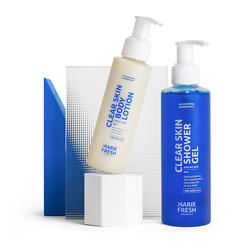 Set shower gel + Clear Skin lotion for problem areas of the body 